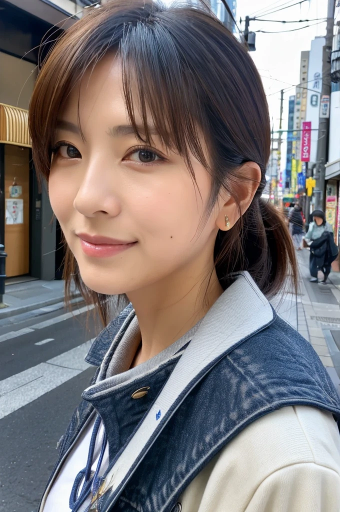 ((Highest quality)), ((masterpiece)), (detailed), Japanese,Street Corner,Beauty,OL,Tokyo,Mature Woman,50th Generation