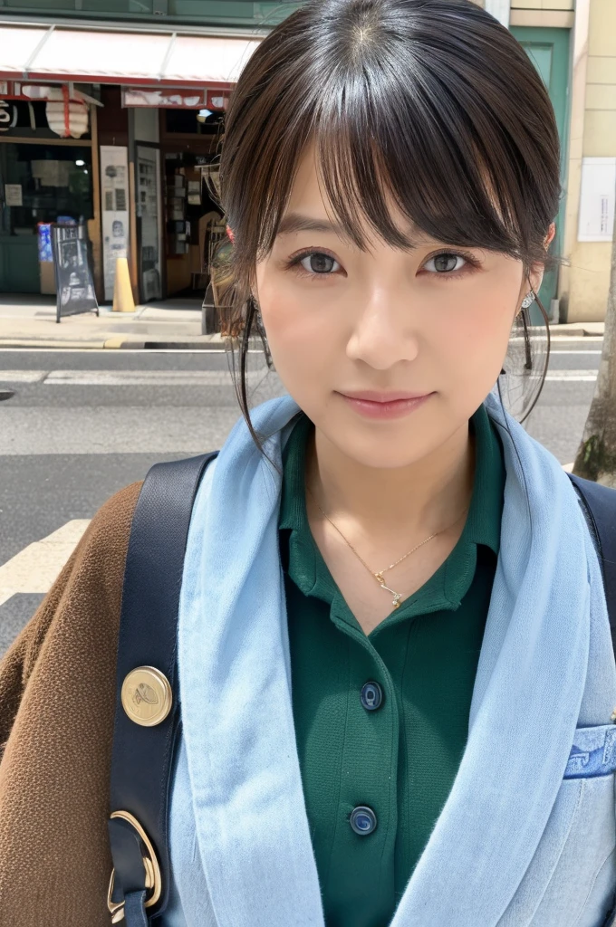 ((Highest quality)), ((masterpiece)), (detailed), Japanese,Street Corner,Beauty,OL,Tokyo,Mature Woman,50th Generation