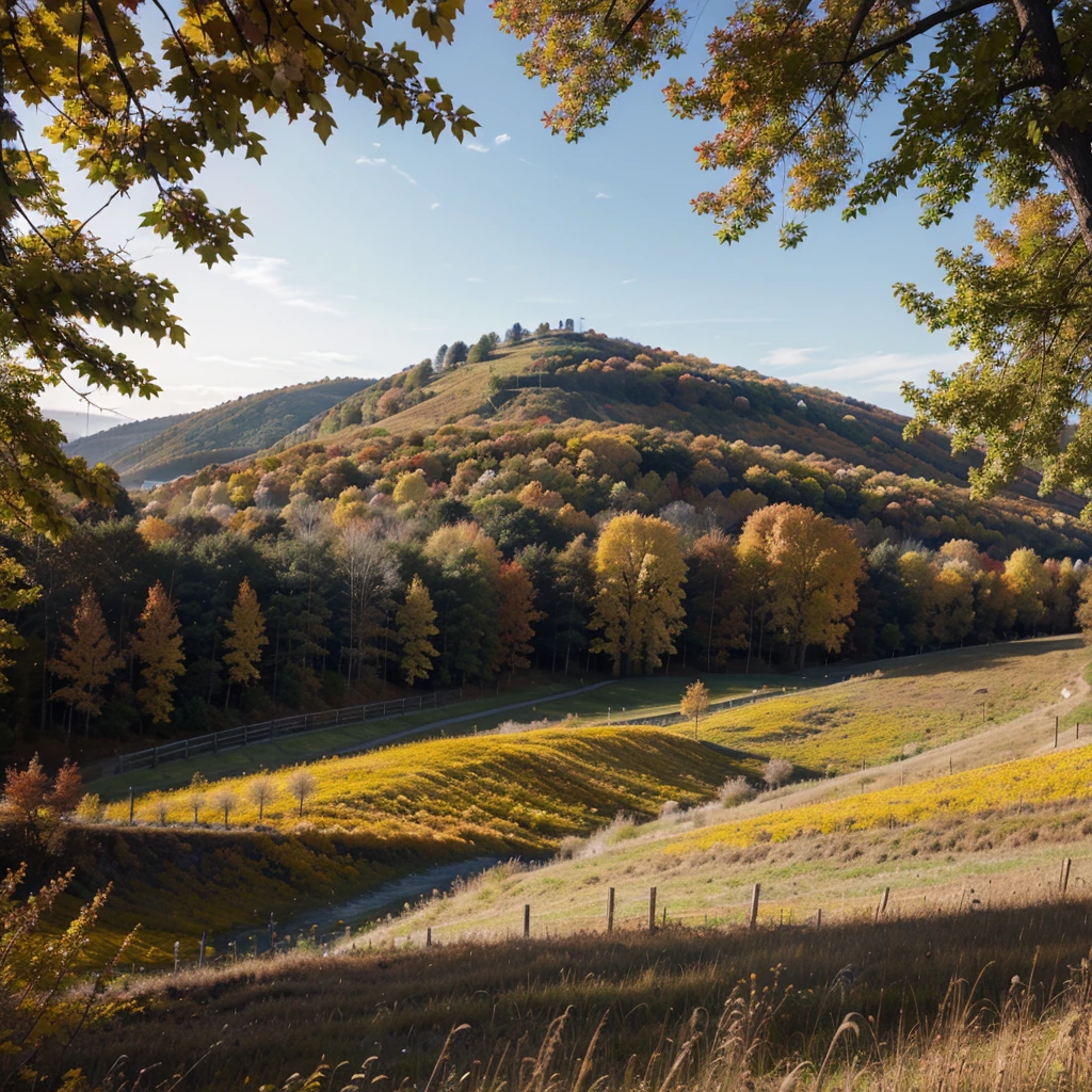 creates a very natural autumn landscape