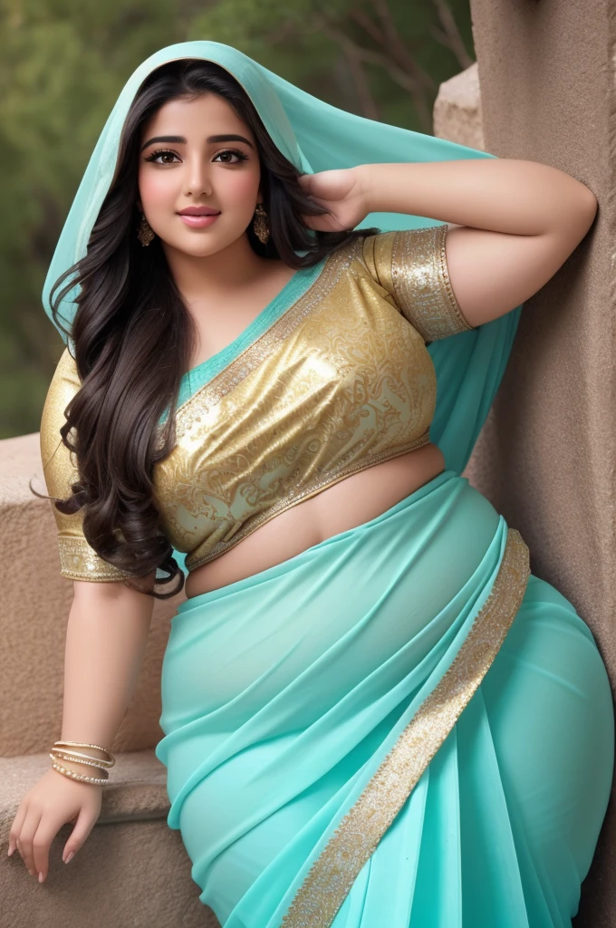 1 Heavenly beautiful and goddess beauty cute and sweet looking face Arabian woman in Matterhorn mountain, Heavenly beautiful Overweight, Heavenly beautiful Extremely fat, Heavenly beautiful and attractive Chubby figure , Heavenly beautiful looking and eye catching luxury style tight fitting elegant saree, reaching out, Heavenly beautiful Arabian woman, 16k, High resolution, masterpiece, highest quality, fine skin, Realistic Photograph