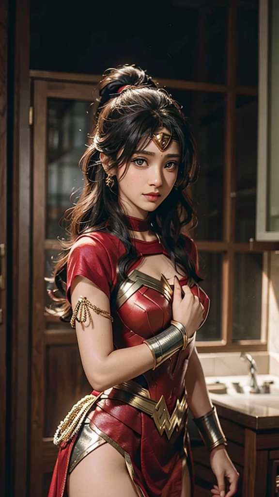shivangi joshi wearing wonder women dress