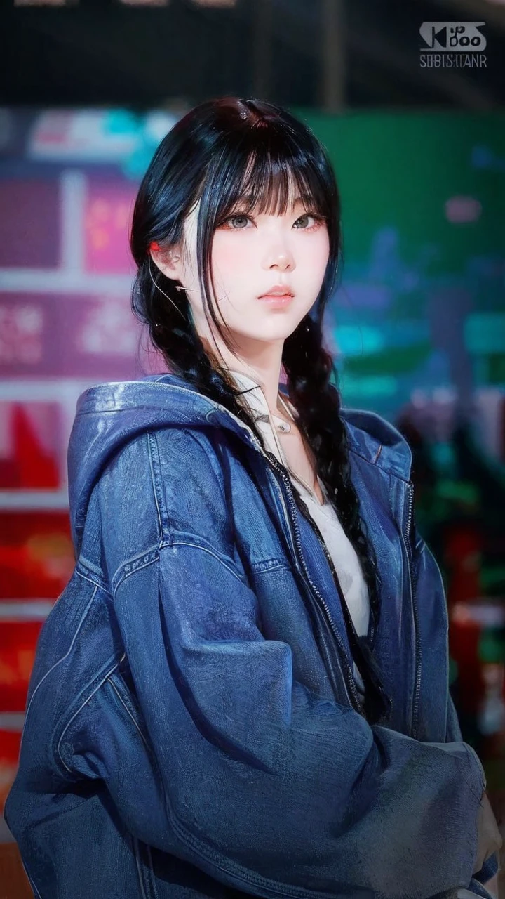 Girl in Chinese clothes doing M-shaped legs