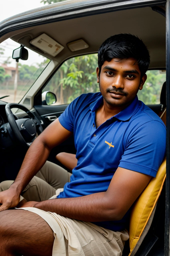 Introduction of Balram, a young man from a rural village in India, working as a driver in Delhi.