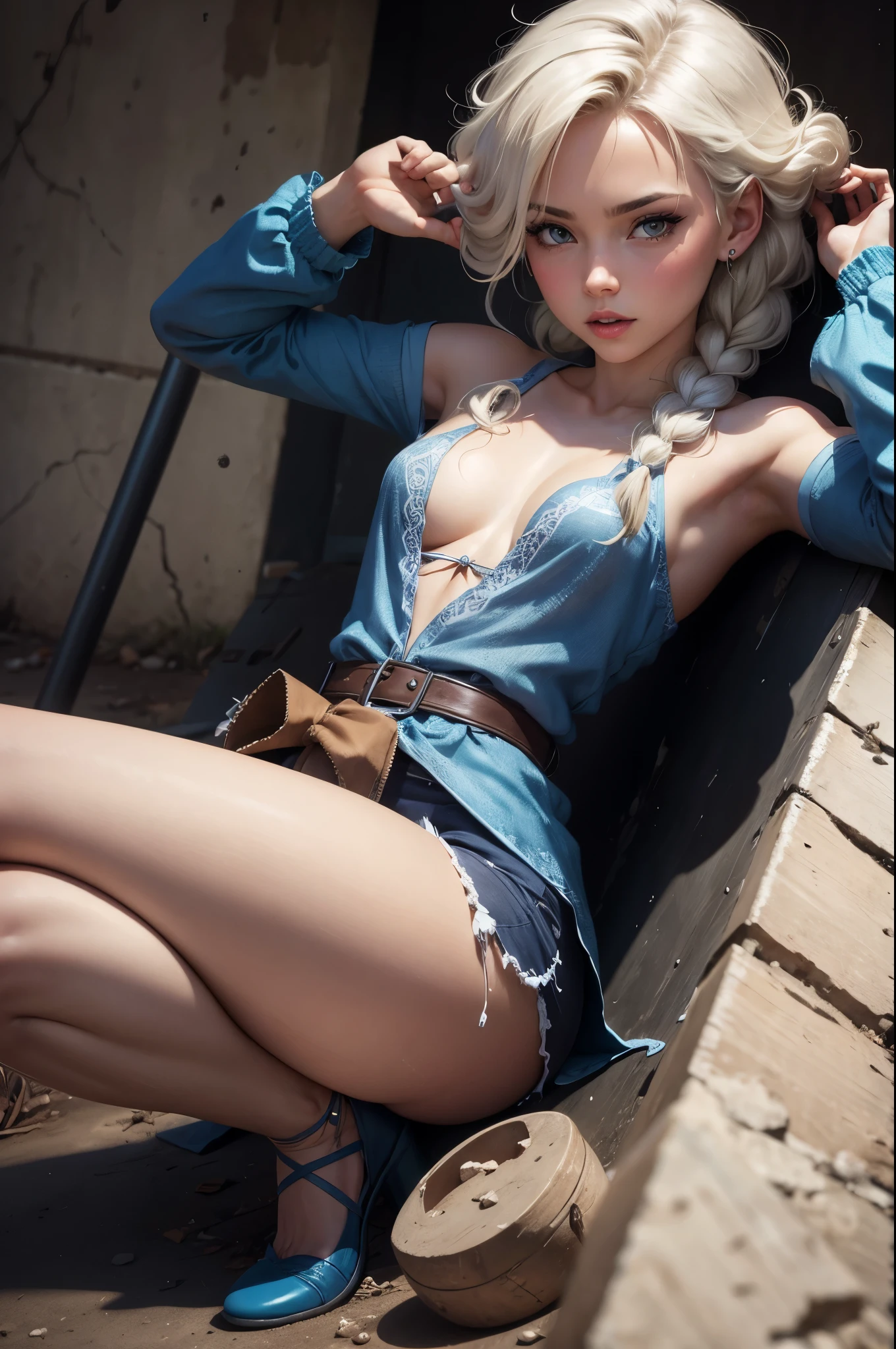 Elsa as a crack head.