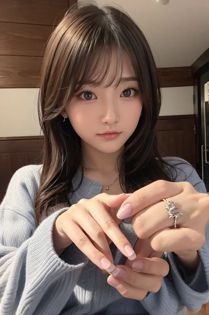 (top-quality、8K、32K、masuter piece、nffsw:1.2)、profile、(slim figure:1.2)、(s lips) 、age19、Incredibly ridiculous、(kawaii pose:1.3)、the met、a blond、二重まぶた、shinny skin、Realistic rays、mare、beauitful face、(A smile:1.3)、crouching down、(From above:1.2)、(a closeup:1.4)、blurry backround、(Front Focus)、(Dark: 1.6)、Fantasy Art、photoRealstic、Professional Lighting、extra detailed face、Award-winning、deep-shadows