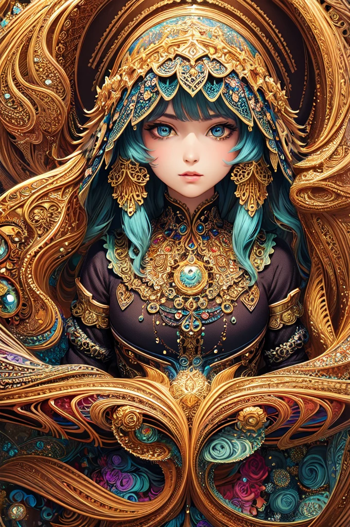 (masterpiece, top quality, best quality, official art, beautiful and aesthetic:1.2), (1girl), extreme detailed,(fractal art:1.3),colorful,highest detailed
