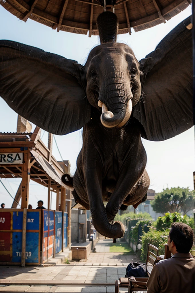 Flying elephants 