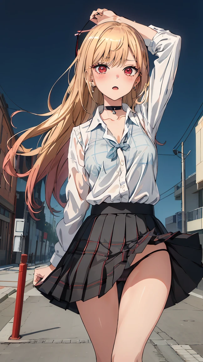 masterpiece, Highest quality, High resolution, Kidaka Marine SB, 1 Girl, Blonde, Long Hair, Colorful Hair, Red eyes, jewelry, Earrings, Earrings, , White shirt, Tied Shirt, Black Choker, Blue tie, Plaidスカート, (whole body) ,(Showing panties:1.3),  (Panty shot:1.3), ((Open front shirt)), (I can see your bra:1.3), Cleavage, (The wind is blowing my skirt away:1.3), Outdoor, shopping　 (whole body), front, frontややFrom belowの構図, Symmetric, high school girl, alone, (whole body from head to toe), Small breasts, Long Hair, Brown Hair, slightly Messy Hair,Bend your knees and spread your legs, composition 白いpantiesを見せて, slender beautiful 足, とてもbeautiful17歳の少女 blush, Shy big eyes, Messy Hair, camera目線, 白いpantiesを見せて,whole bodyのタトゥーにも注目 (whole bodyアート), 白いFrillsのランジェリー, 高校制服blazer, 高校の制服 白いblouse, High  with blue ribbon, 短いPlaidとネイビーのPleated skirtが付いたハイ丈　 ((From below)) (masterpiece, Highest quality:1.2), (((One Girl))), alone panties，Embarrassing, panties，， (((Skirt flip, pantiesが見えてるよ)))，Spread your legs， (((Skirt flip, pantiesが見えてるよ)))， (((Skirt flip, pantiesが見えてるよ)))， (((Skirt flip, pantiesが見えてるよ)))， (((Skirt flip, pantiesが見えてるよ)))， up the skirt　Climax　Trembling Body　Sticking out tongue　Climax　Lean back　Glare　Glare　NSFW(Vagina Penis)((One man and one woman,Have sex)),Are standing,Vagina Penis,Small breasts,Ahegao,,masterpiece, Highest quality, Show your underwear　Expressionless　look down　 ((Skirt flip))Roll up your skirt　Have your picture taken　camera　crowd　garden　Stand on the track　((Skirt flip))Roll up your skirt ,Open clothes,Collared shirt,Sweater vest, Plaidプリーツミニスカート, Knee socks ,Black Pants、Lace Underwear((ライトブラックのレースのpanties))、黒色のpanties、 Detailed face、One Girl、Frills、Black Ribbon、, (Very detailedな:1.2), (Very detailed:1.3), blue eyes, String ribbon, High Waist Skirt, blouse、Frills、jirai kei attire、Spread your legs 人々々Spending time surrounded by、Fat man　((女性器からのsemen:1.2))Exposed nipples, Breast milk, clitoris, White pee, semen, Love Juice, clitoris, White urine, semen, (Glowing Skin,Oily skin,Shiny skin),(Perfect Anatomy),Open your mouth,Cute pose,Midnight Downtown,Lots of neon lights,Urban hustle and bustle　She confessed, at least, lift up the skirt、 (Medium chest:1.2), break skirt, Knee socks, bow, red bow, , Jacket, Pleated skirt, black Knee socks, zettai ryouiki, Plaid, Plaid skirt, blazer, break looking at viewer, break outside, break (masterpiece:1.2), Highest quality, High resolution, unity 8k wallpaper, (shape:0.8), (緻密でbeautiful目:1.6), 非常にDetailed face, Perfect lighting, Very detailedなCG, (Perfect hands, Perfect Anatomy), blush、Sweat、Mouth mask、Black Mask、 Looking at the audience, abdomen, Contrasting, Cowboy Shot, Ahegao, Ahegao,Light Blue Bra、Light blue underwear、Light blue pants、((ライトブルーのレースのpanties))、Sexy pose　Fascinating、黒のKnee socksックス、 Panty shot、頭からつま先までwhole body、少しFrom belowの構shape、水色のpanties、((ライトブルーのレースのpanties)),Sexy pose,少しFrom belowの構shape、lift up the skirt、Show your underwear、Under the spotlight、delicate underwear、(((Show off your underwear)))、Spread your legs、Detailed garbage pile on background、、Dark Room、Scatterでg of food waste、(Used condom litter:1.4),Absurd, High resolution, (Anime Style:1.1), ((Tabletop)), ((Highest quality)), (Very detailed), (beautiful), alone, beautiful face、(lift)、(Believe it