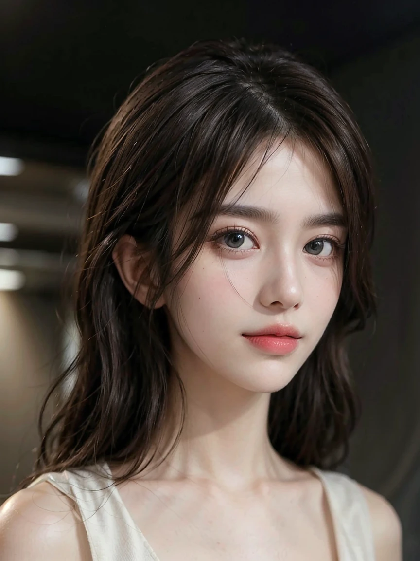 (1 girl,day view),(illustration),(pretty,very long hair),(best quality,Super fine details),(romantic,colorful),Symmetrical charming eyes, cry, indoors,white skin,