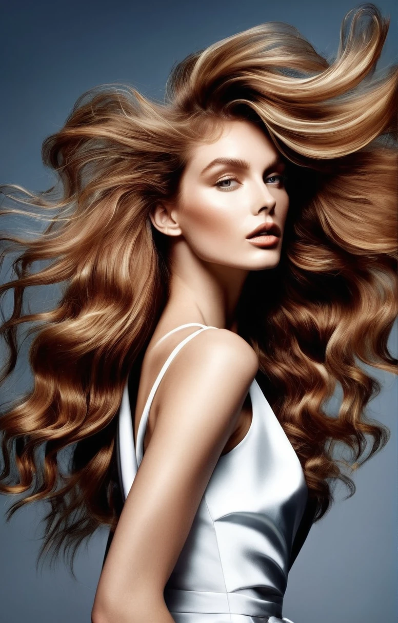 Tout le corps high fashion, cheveux longs ondulés, cheveux flottants au vent, artistique extrême, poses complexes, Incroyables photos photoréalistes de caméra haute résolution dans le style du gardénia d&#39;un paysage de luxe dans un belvédère plein de fleurs sur le toit avec vue sur le paysage urbain de Jakarta dans la nuit et une belle décoration extérieure, Yeux réalistes, vue de profil du visage, la tête aux pieds, Tout le corps, talons stilletto usagés, hispanique, boucles d&#39;oreilles usagées, détendu, la nuit cinématique, éthéré, un jeune asiatique qui ressemble à une idole, assis sur l&#39;escalier du belvédère, modélisation sophistiquée belle dans le style d&#39;une apparence riche, lumières glamour, rétroéclairage, Lumière douce, Pénombre, cheveux clairs, éclairage épique, couleurs naturelles, ambiance glamour, ambiance romantique
Info
