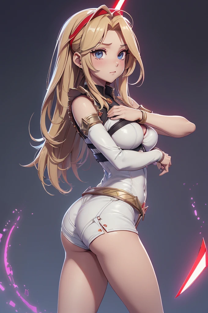 girl, blond hair, twintail, anime Bleach soulreaper, holds a Zanpakuto, hakana, armor, exposed breasts, small breasts, naked breasts, vibrant appearance, creative behavior, imaginative, sensual, spontaneous, highest quality, skin texture, intricate details, (cinematic lighting), RAW photo, 8k