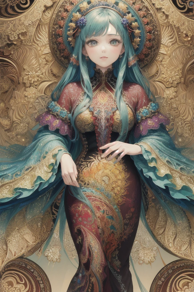 (masterpiece, top quality, best quality, official art, beautiful and aesthetic:1.2), (1girl), extreme detailed,(fractal art:1.3),colorful,highest detailed