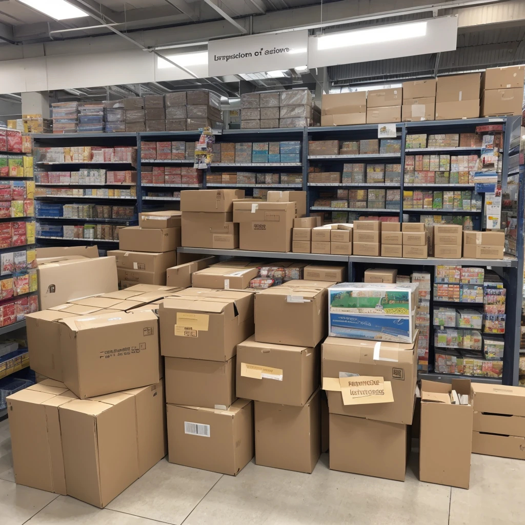Un carton de livraison colis express