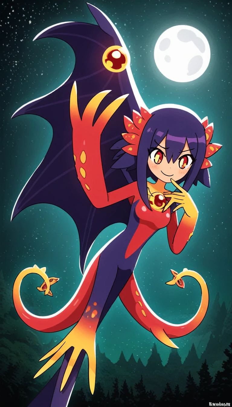 Best quality, Super detailed illustration, Warm colors, perfect lighting, perfect detail ,Cute sea monster girl