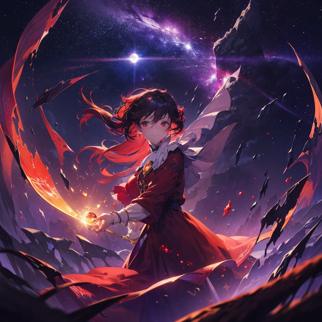 (((Fantasy　Flanders Scarlet)))　((Moonlit Night　star　smile　drop down　Catch the wind　End of the Galaxy　Broken glass　There is a black hole))　(Shining Background　Shining Edges)