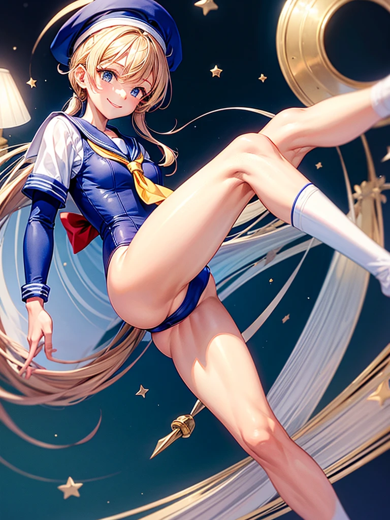 Highest quality,Highest Resolution,Sailor Leotard,High leg,smile,Bedroom,