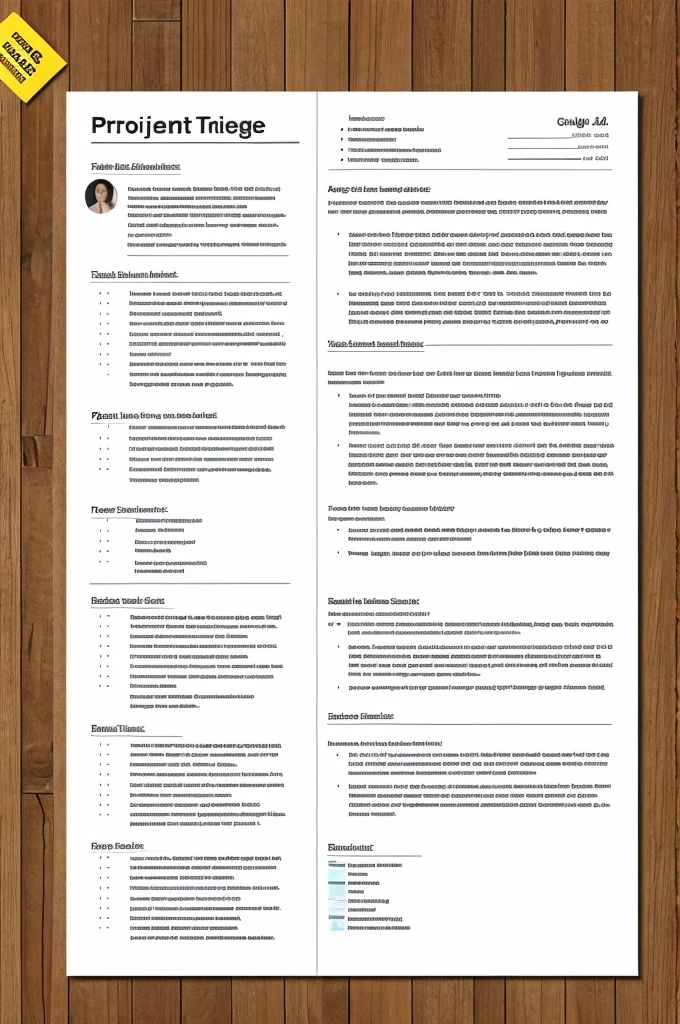 Printable project topic page