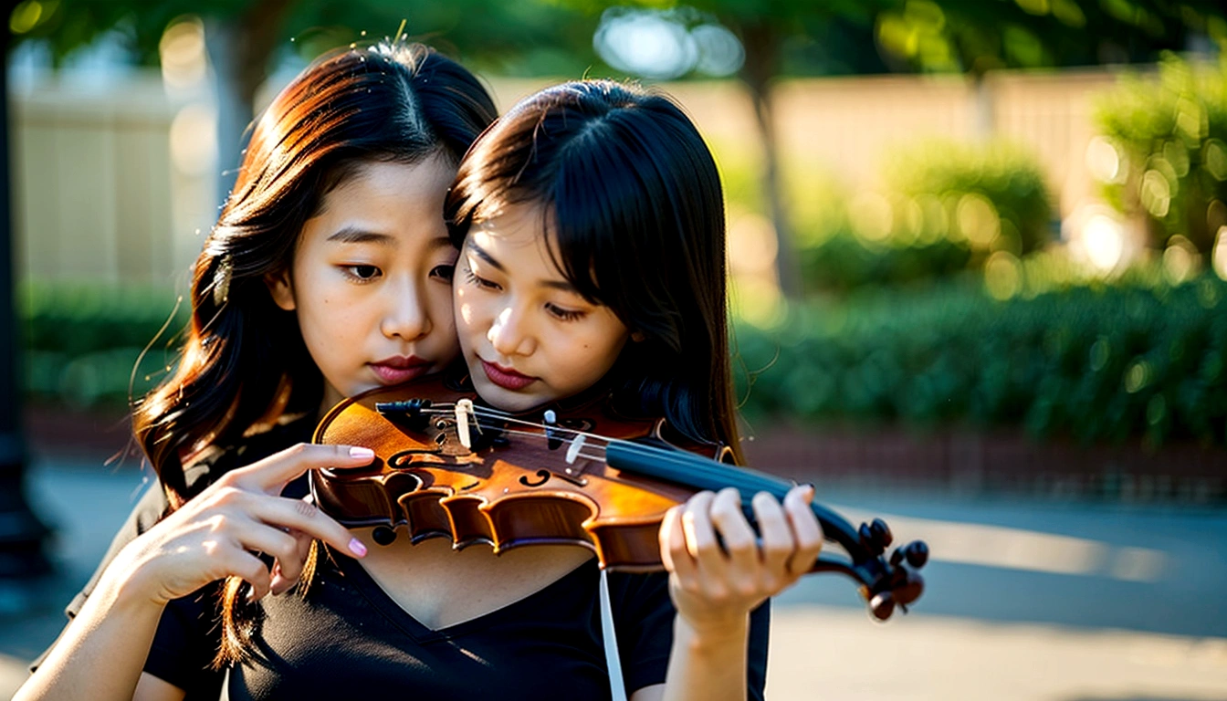 Girl Playing the Violin