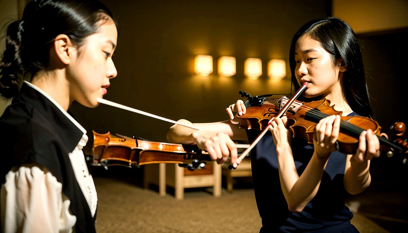 Girl Playing the Violin