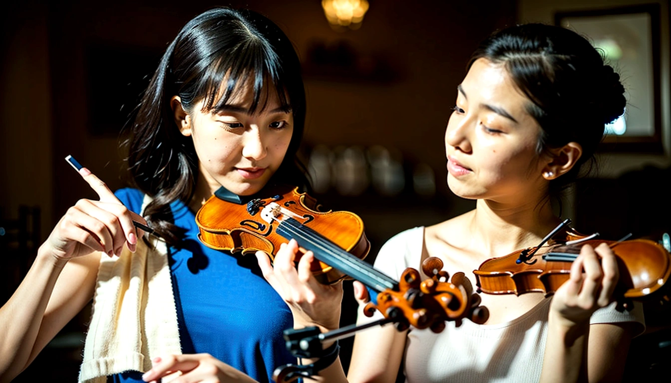 Girl Playing the Violin