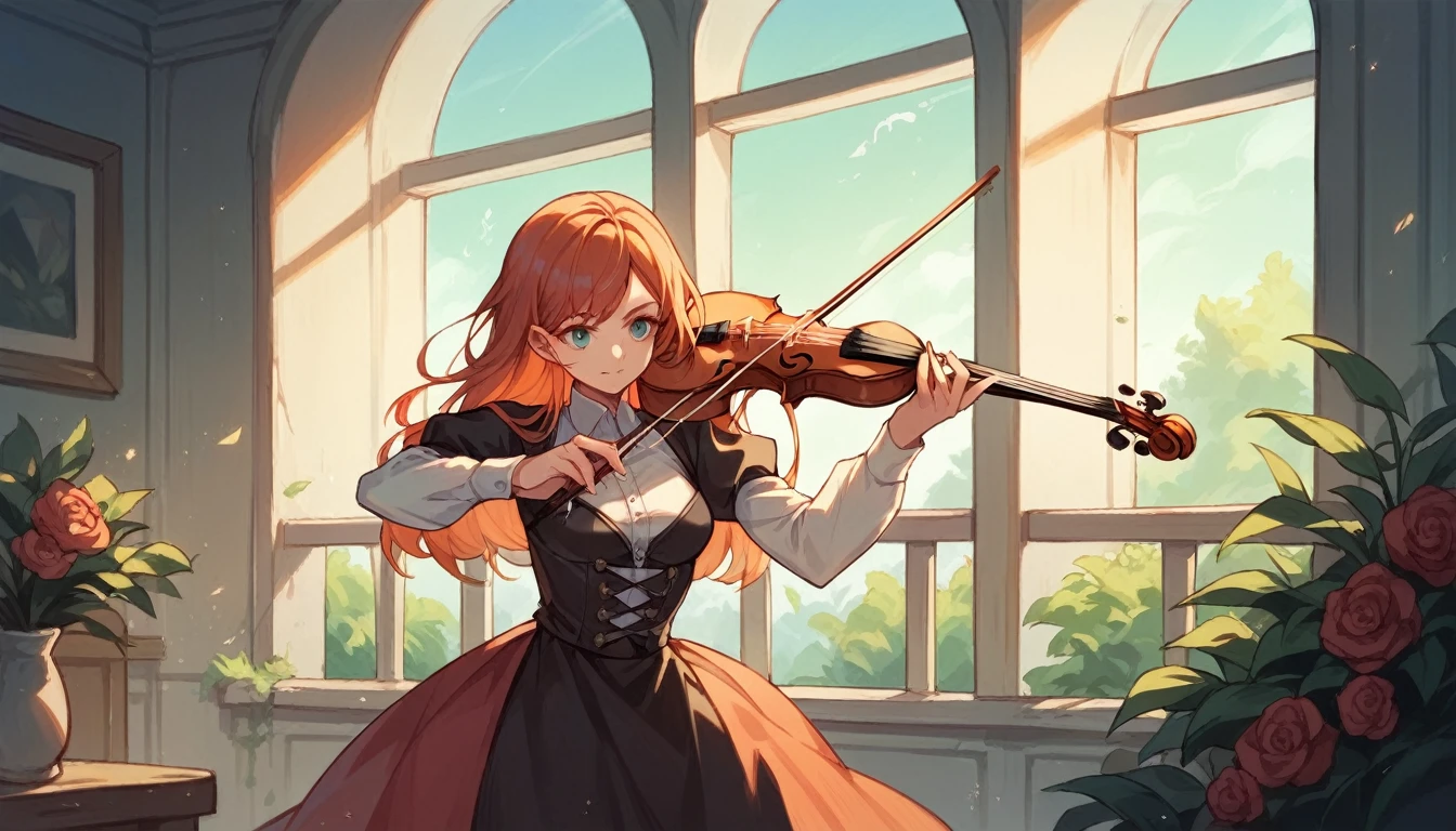Girl Playing the Violin