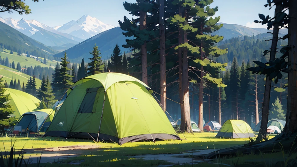 Beautiful scenery and campsite