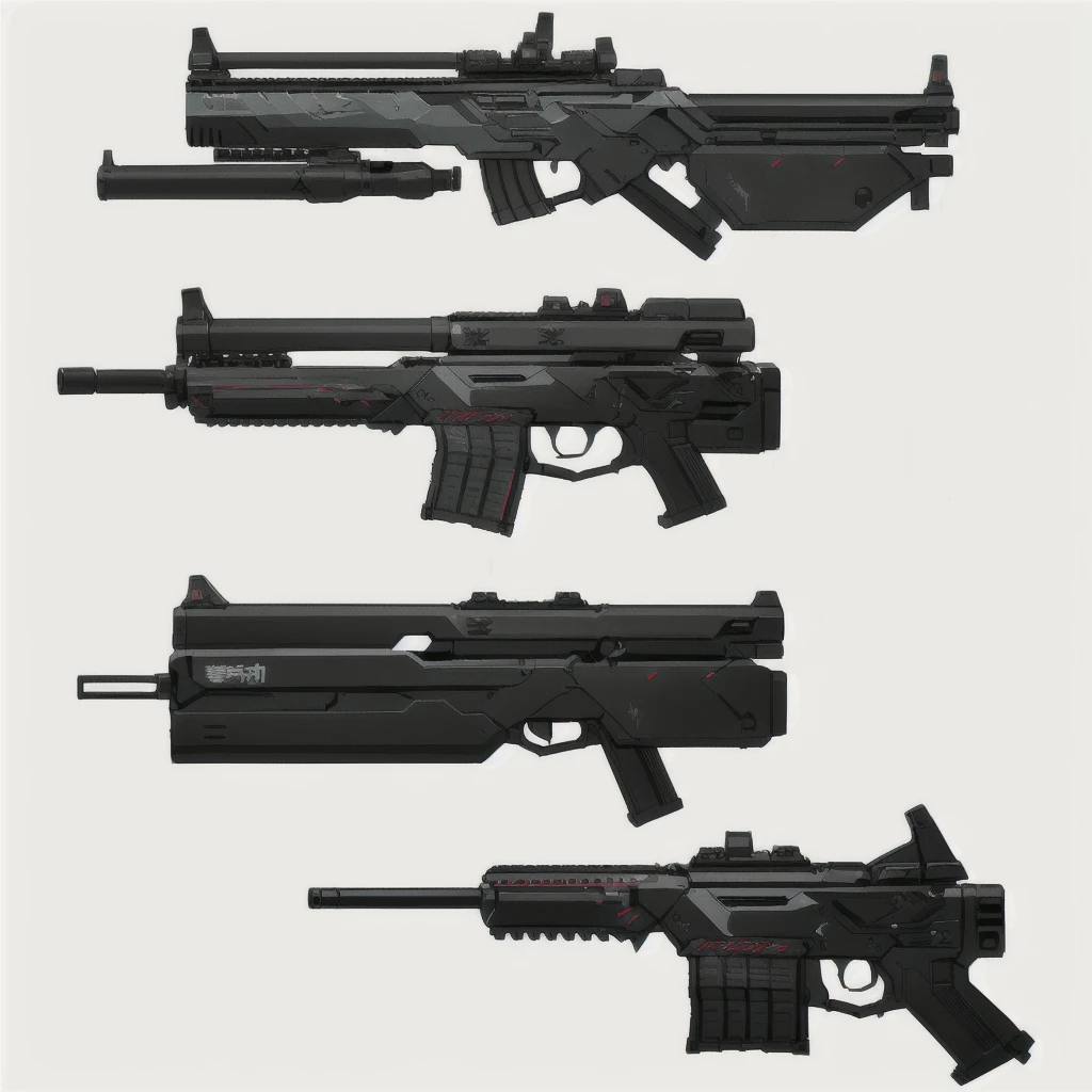 Multiple Shotguns, Anime style shotgun,Three types of guns lined up in a row, weaponsコンセプトデザイン, Pulse Rifle, Weapon concept art, realistic weapons, weapons concept art, Realistic guns, Weapon Design, Realistic gunsのデザイン, gun art reference, Lots of weapons, Realistic Weapons, weapons arrays, Starship Troopers Rifle, weapons, Pickle Range, FPS Game Concept Art, Futuristic assault rifle