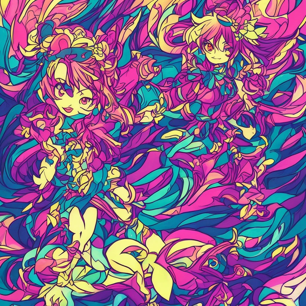 A cute demon girl in a modern contemporary art style, enjoying pop culture with her adorable demon companions. The scene is vibrant and colorful, with the demon girl depicted using softer color contrasts and smooth gradients to define her features. She has large, expressive eyes, a playful smile, and stylish, trendy clothing. Her demon companions are small and cute, with unique features and colors, adding to the pop atmosphere. The girl has demon wings and a tail with a heart-shaped tip. The background features more elaborate abstract shapes and patterns with bright colors, utilizing new and innovative drawing techniques to create a lively and dynamic environment. The entire composition uses a lineless 8-bit art style, with color variations creating depth and texture, making the characters and scene feel dynamic and engaging. There is no text or logos in the image. The overall tone is softer with reduced contrast for a pastel-like effect