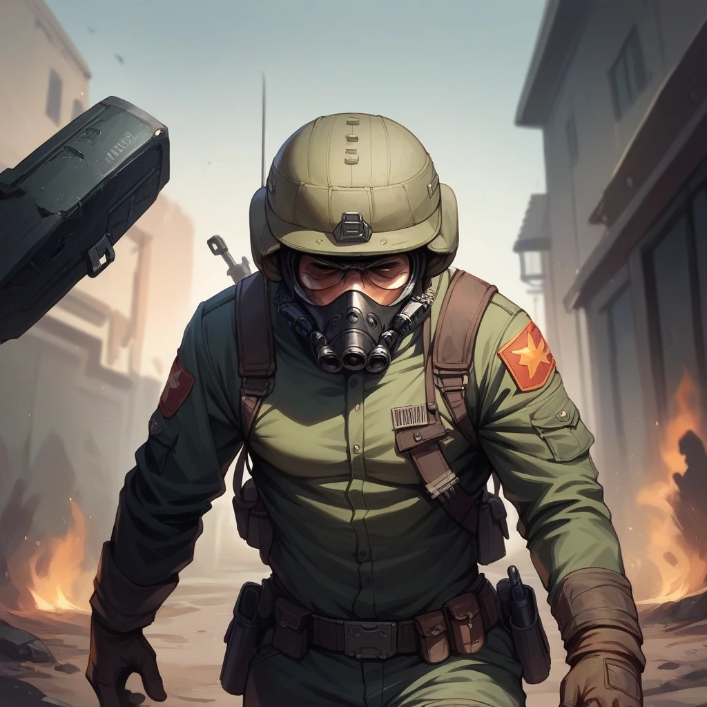 The code name of soldier is "Wildfire"