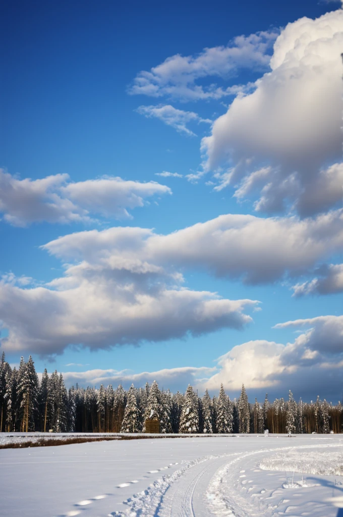 Snow, sky