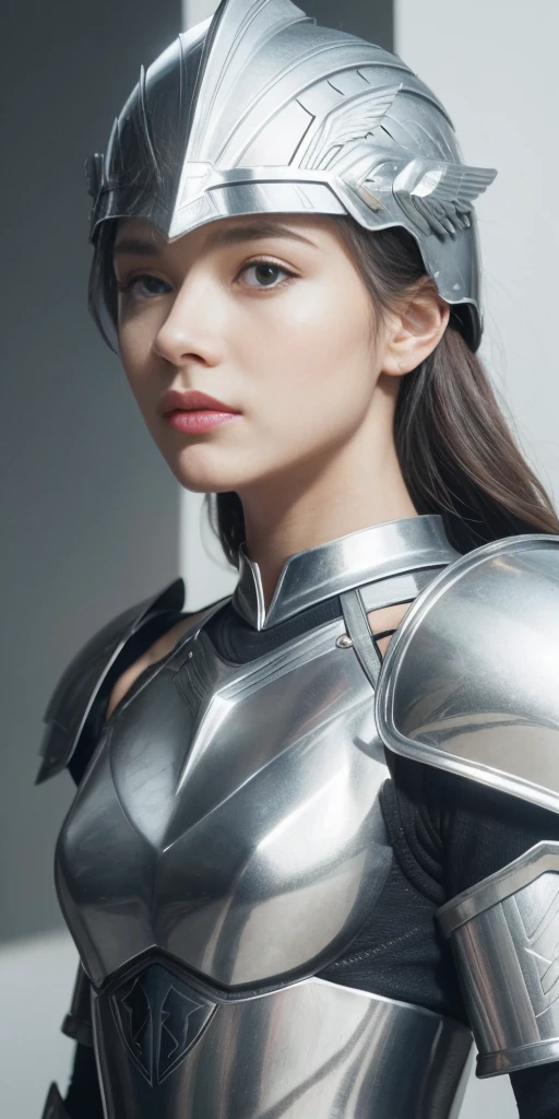 (l1vvydunne:.95), high angle photo of a gorgeous young valkyrie woman in the style of stefan kostic, realistic skin texture,(winged helmet:1.1), (valkyrie armor:1.2), 1 / 2 body crop, 8 5 mm art lens, f 1. 2, sharp focus, 8 k high definition, insanely detailed, intricate, elegant, art by stanley lau and artgerm