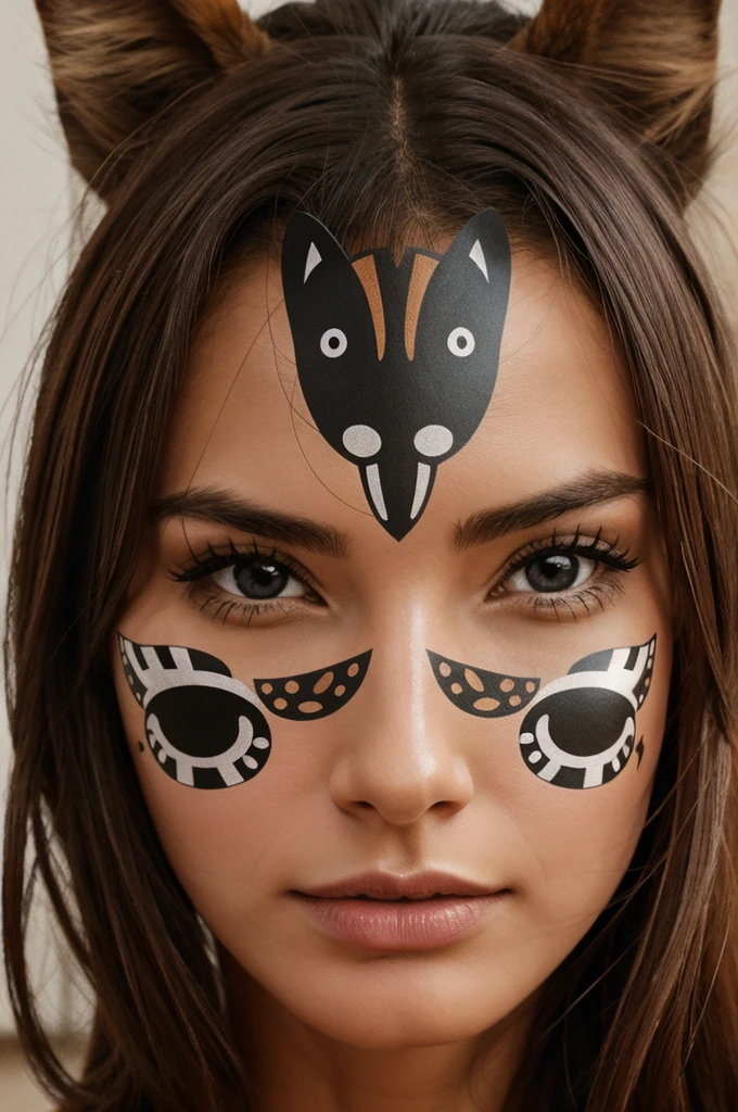 Animal face design 