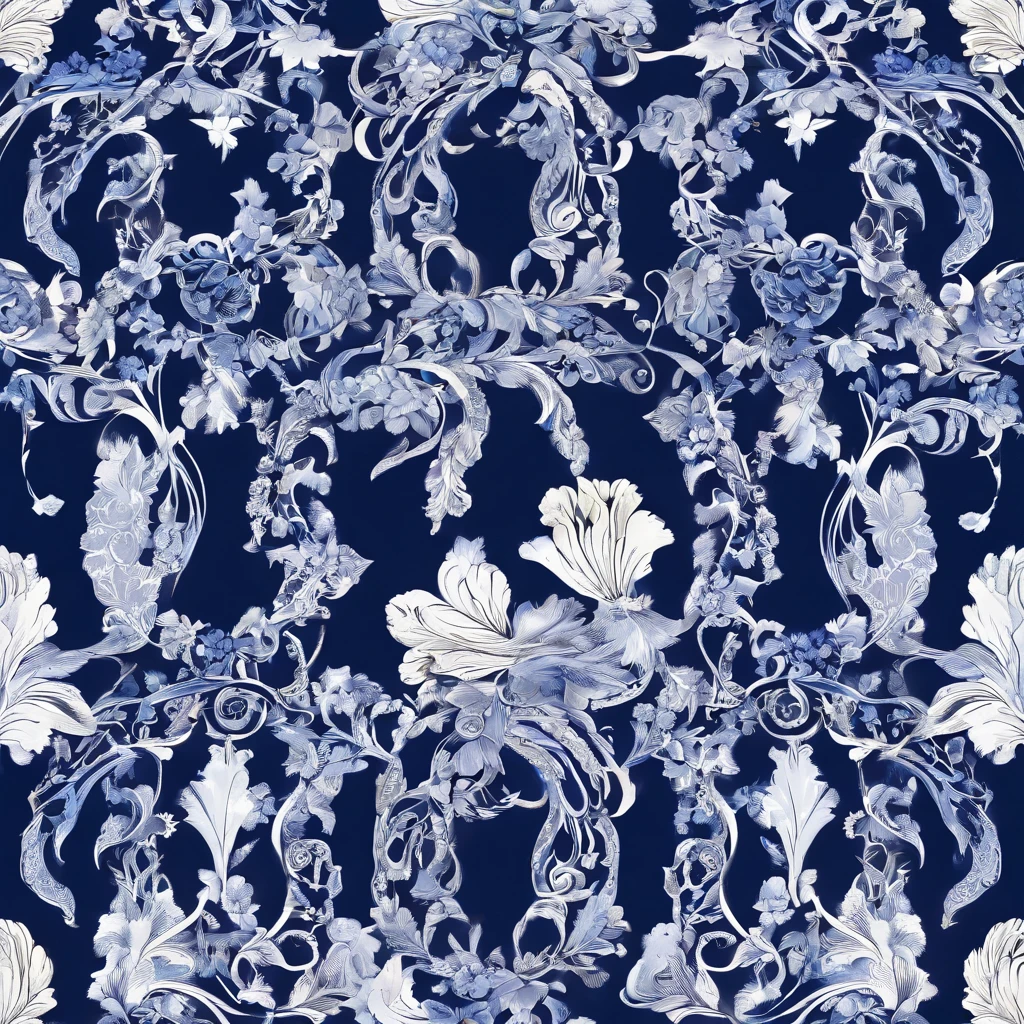 blue , white, clearly Art, beautiful flower, rococo flame