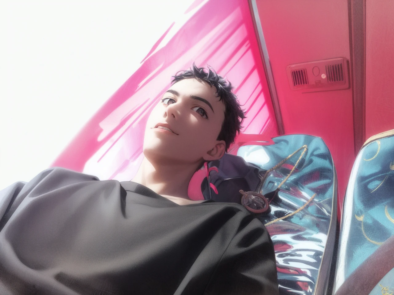 masterpiece, best quality, high quality, 1boy, solo, male focus, looking at viewer, upper body, itsuka_shidou,