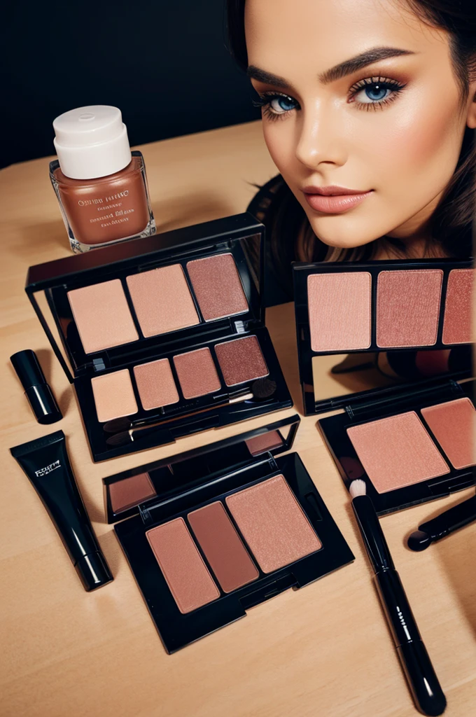 Multiple cosmetics products 