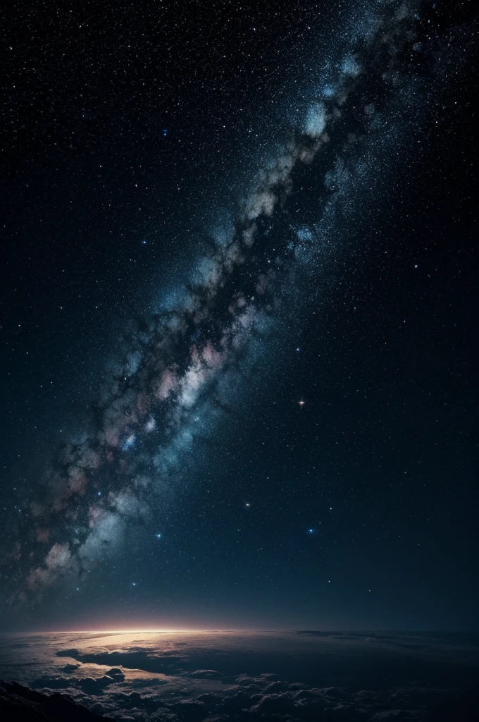Starry universe with dark background realism HD 8k quality for YouTube cover