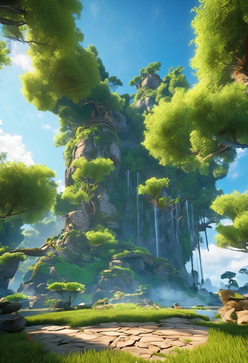 Masterpiece, best quality, (very detailed CG unity 8k wallpaper) (best quality), (best illustration), (best shadows) Nature', blue sea,delicate leaves petals of various colors falling in the air light Tracking, super detailed ,nijistyle,niji,environment,rural area, nature, flowers,