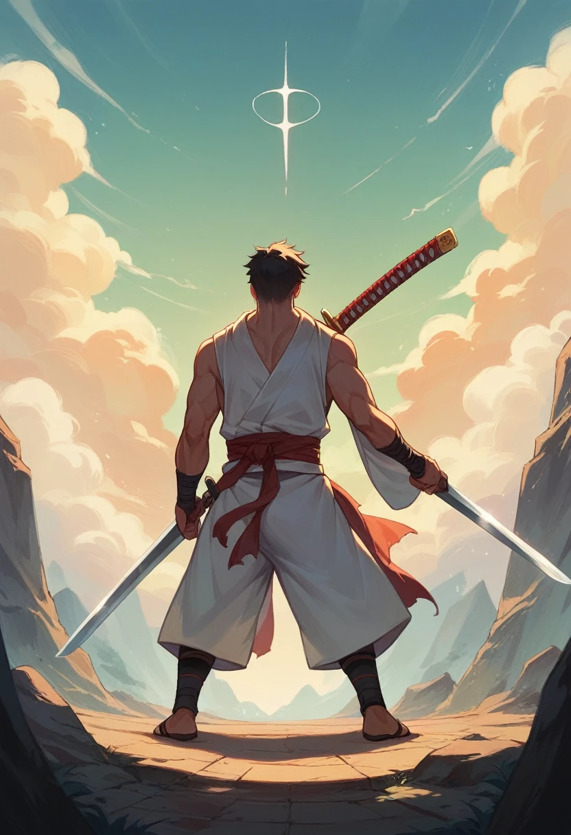 Fantastic illustrations, swords, cool, samurai, amazing effects