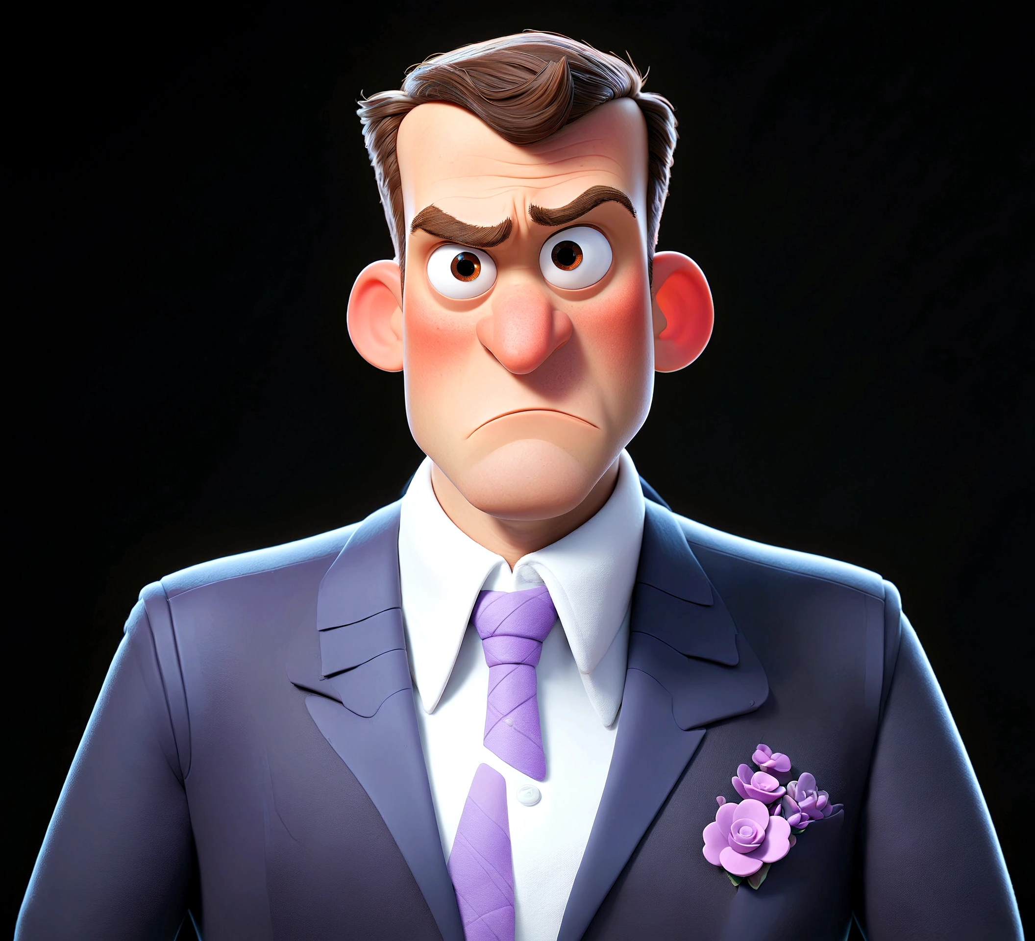 Smoothed detail, leaving the character like a PIXAR cartoon figurine. Makes the details very animated.