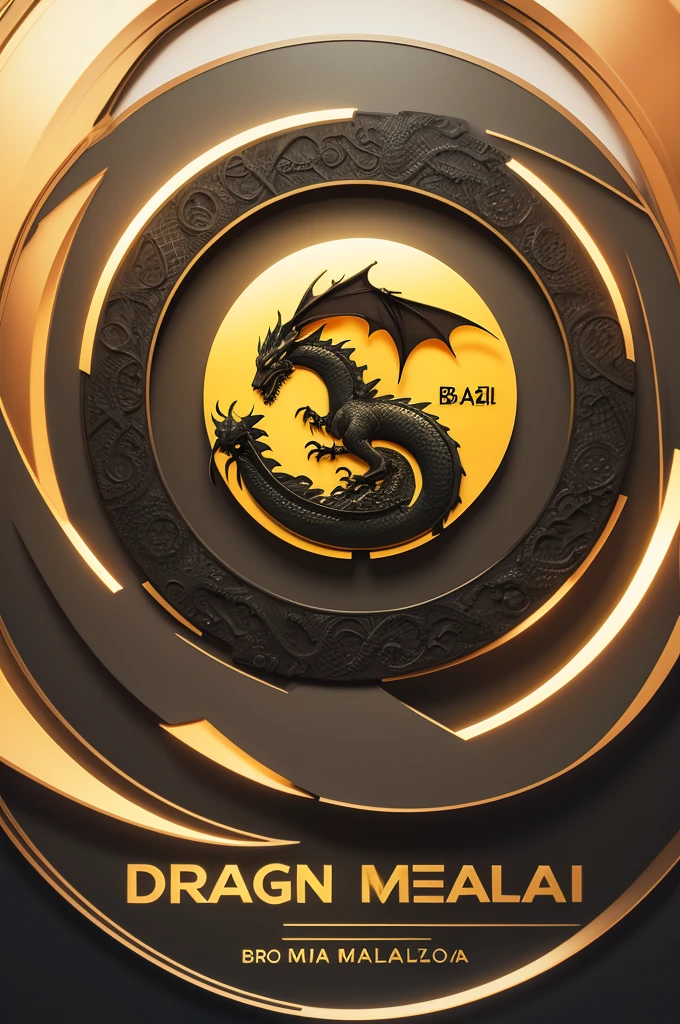 Dragon logo in a circle and written at the top "agency" and at the bottom written "MKBrasil