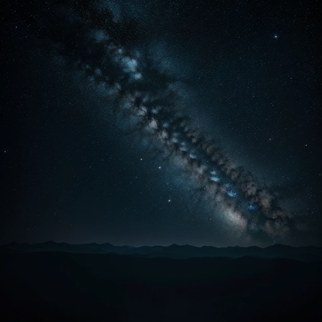 Starry universe with dark background 8k