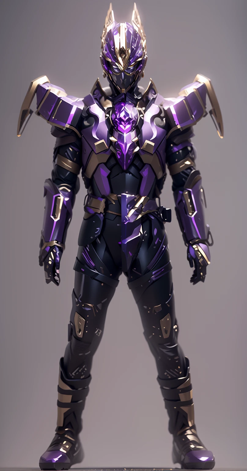 Legendary crystal texture，The color changes to purple and gold，Some purple and gold（Ensure its layering and armor texture，Purple is the main color，Add some gold for decoration，Adding some rune textures）