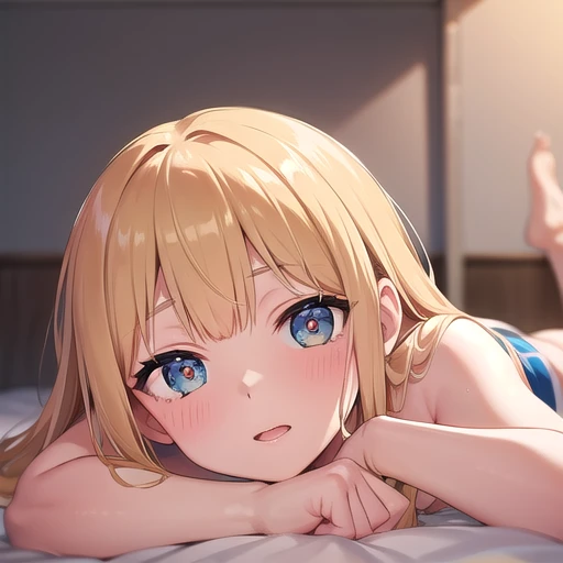 naked ,Cheerleader,lying,Focus on the face
