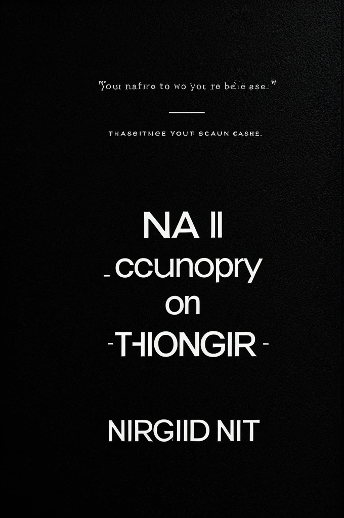 A words image with black background