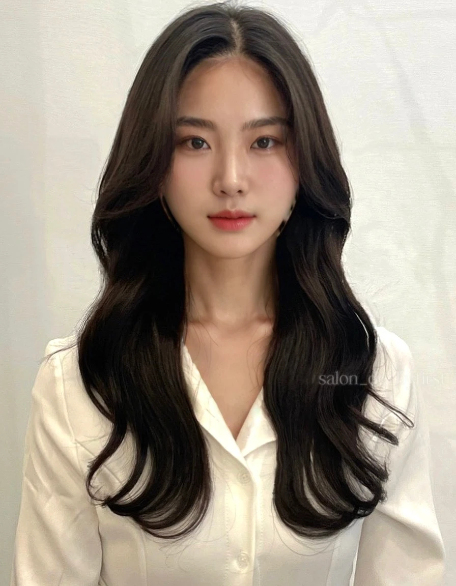 Best Quality, 8k, Masterpiece, (Portrait: 1.3), (photo realistic:1.4), (hyper realistic:1.4), Sharp Focus, looking at viewer, (smoother lighting:1.1), (increase cinematic lighting quality:0.9), realistic lighting, backlighting, light on face, ray trace, (brightening light:1.2), (Increase quality:1.4), sharp detail, (best quality real texture skin:1.4), finely detailed eyes, black_eyes, finely detailed face, 25 year old Korean woman