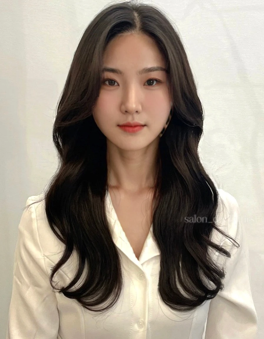 Best Quality, 8k, Masterpiece, (Portrait: 1.3), (photo realistic:1.4), (hyper realistic:1.4), Sharp Focus, looking at viewer, (smoother lighting:1.1), (increase cinematic lighting quality:0.9), realistic lighting, backlighting, light on face, ray trace, (brightening light:1.2), (Increase quality:1.4), sharp detail, (best quality real texture skin:1.4), finely detailed eyes, black_eyes, finely detailed face, 25 year old Korean woman