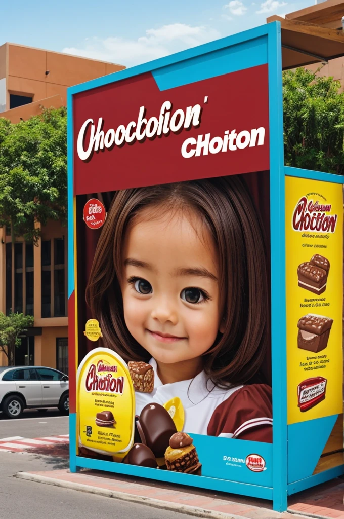 Advertising panel of a chocotón