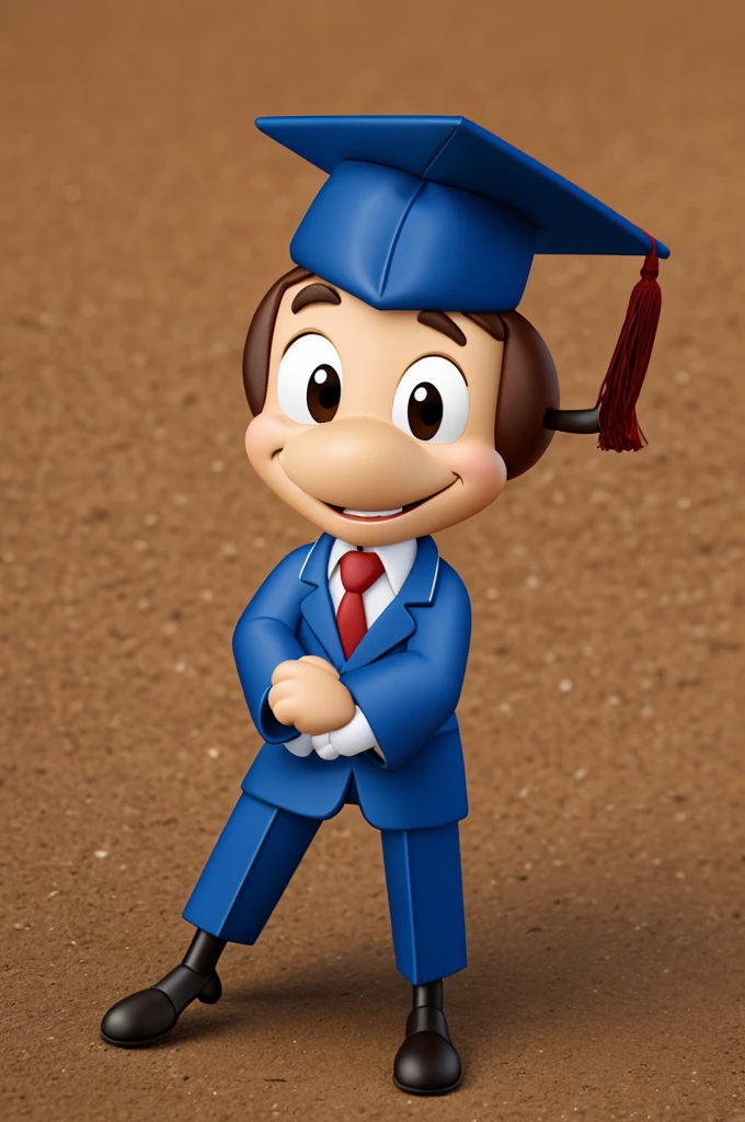 Cartoon ant that is graduating
