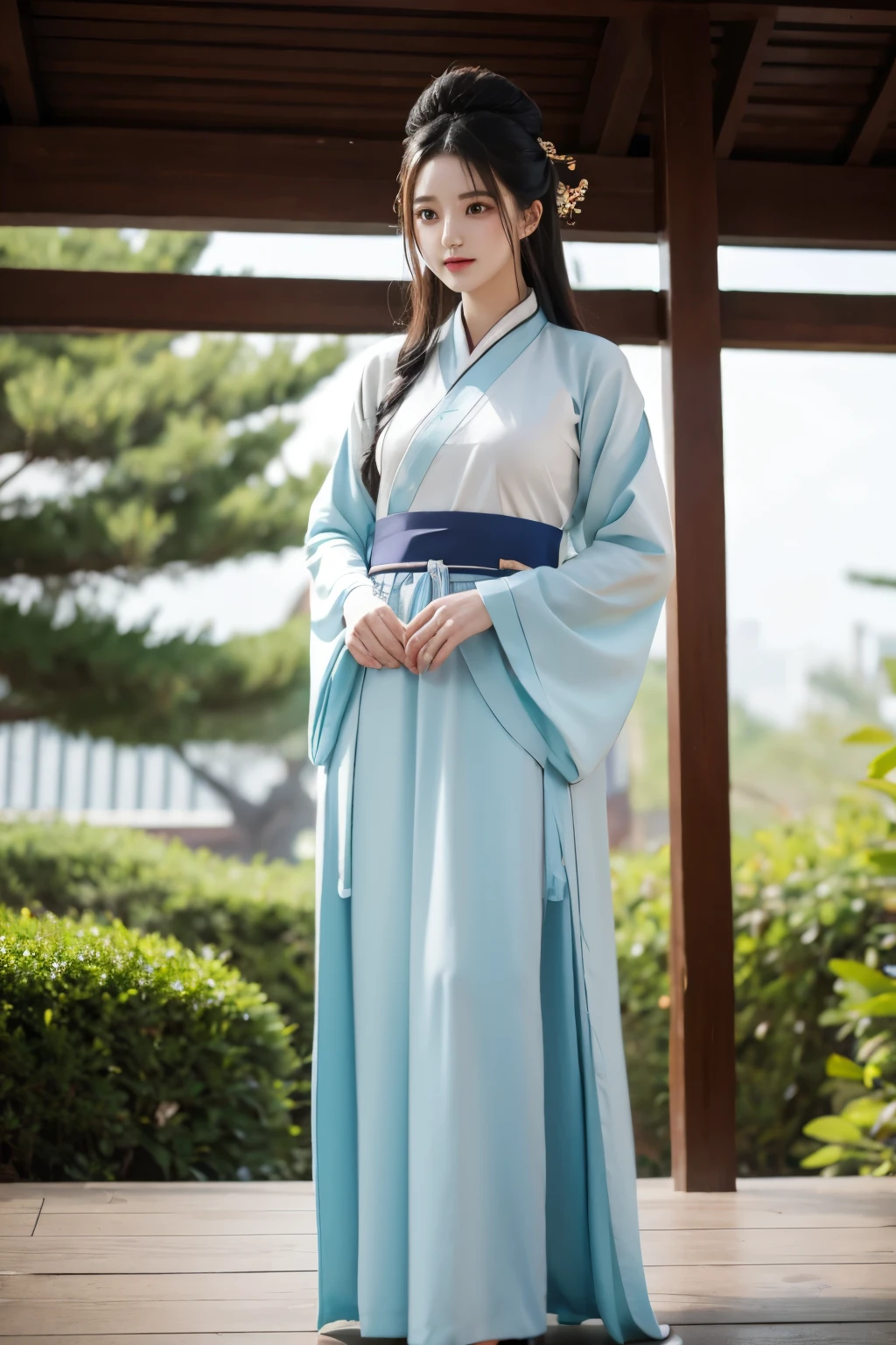 hanfu skirt lift up