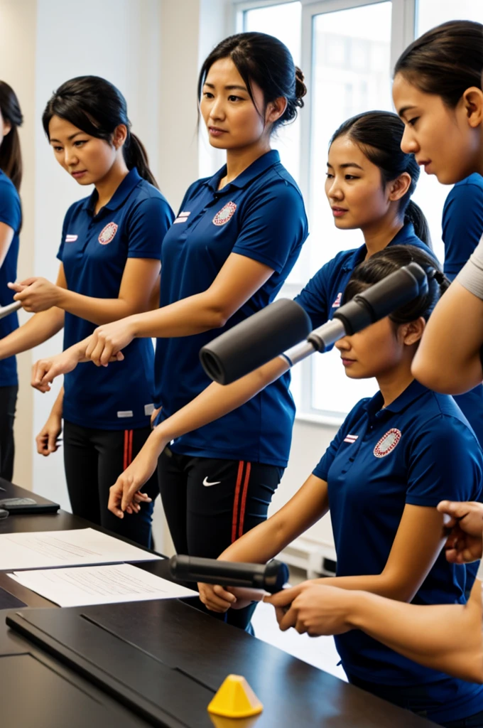 A staff training
